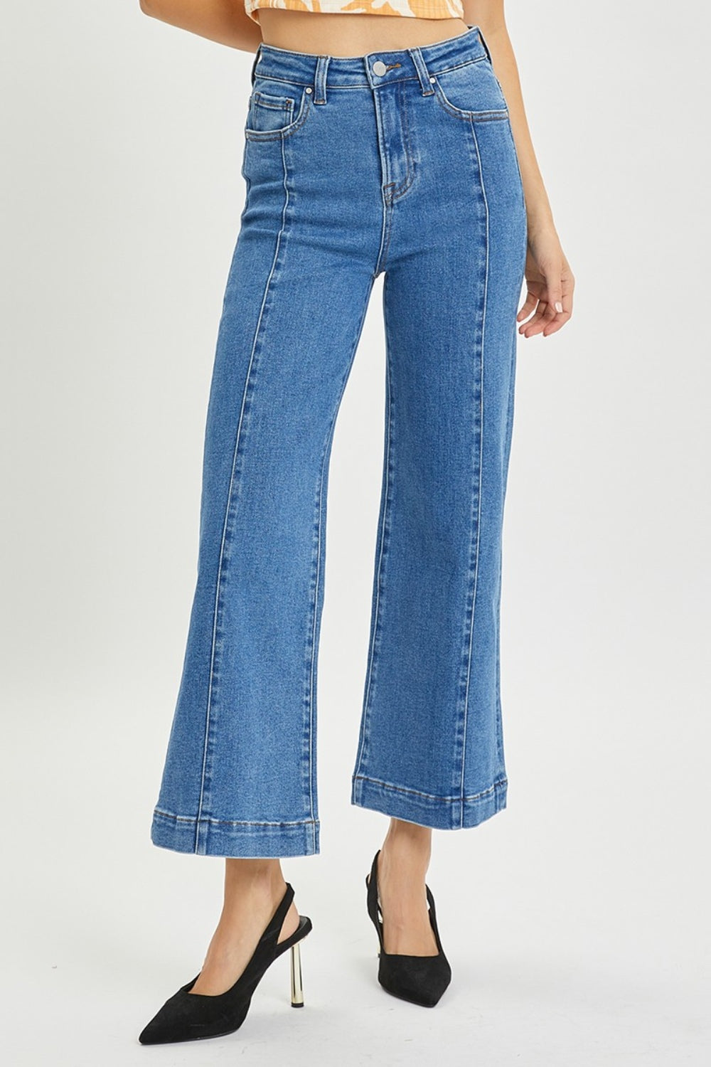 SHIRLYN Full Size High Rise Wide Leg Jeans