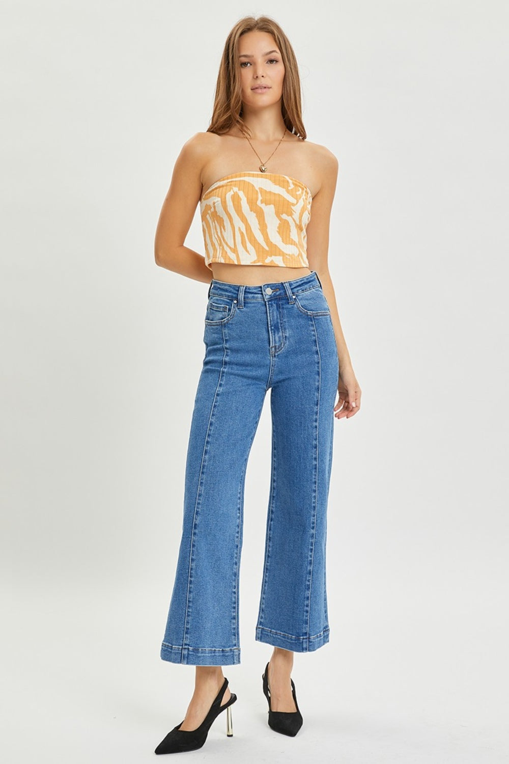 SHIRLYN Full Size High Rise Wide Leg Jeans