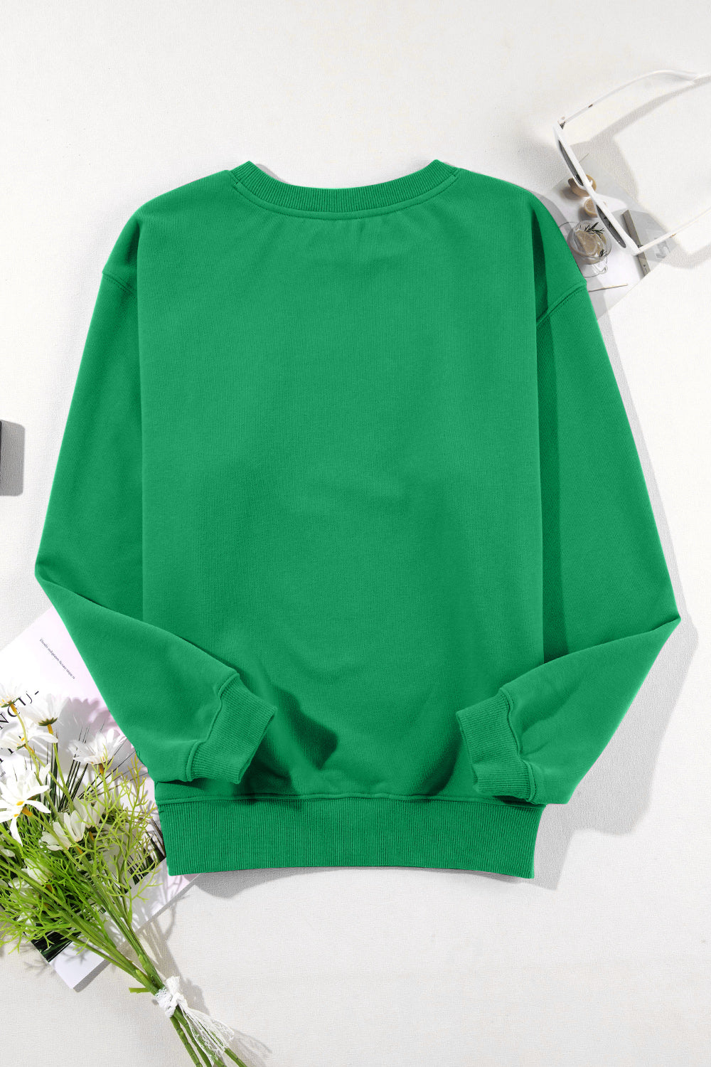 SHIRLYN Round Neck Long Sleeve Sweatshirt