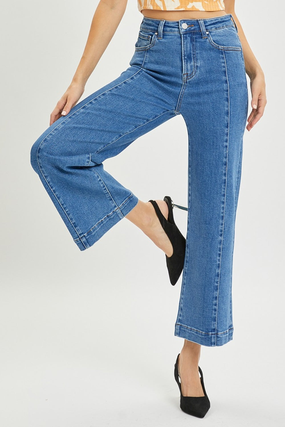 SHIRLYN Full Size High Rise Wide Leg Jeans