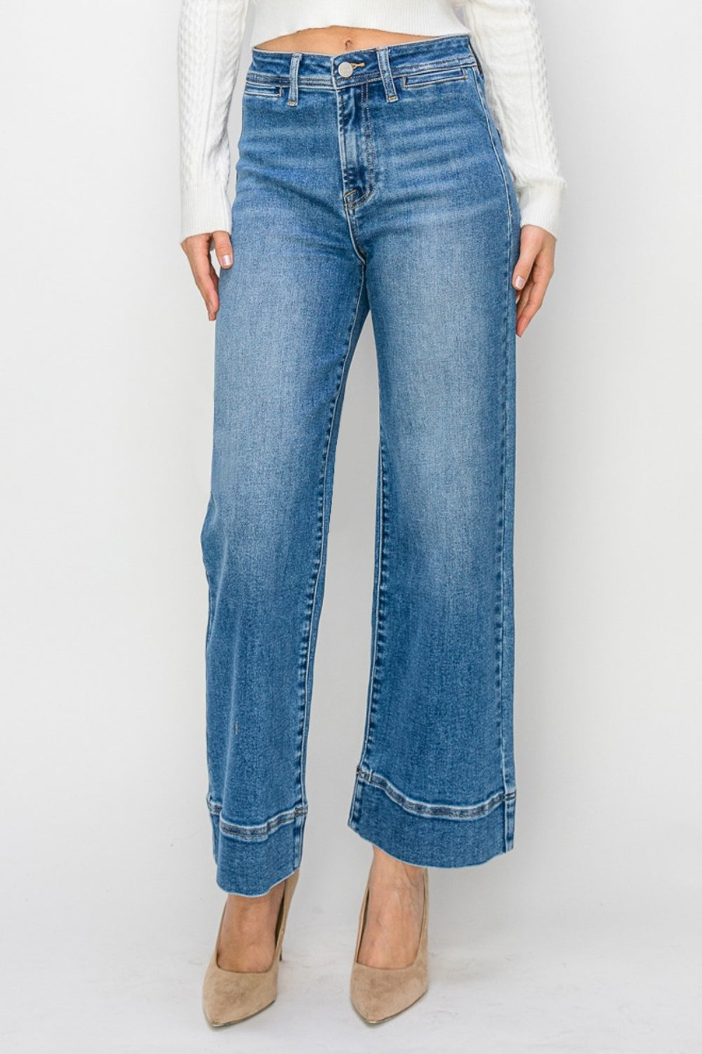 SHIRLYN Full Size High Rise Wide Leg Jeans