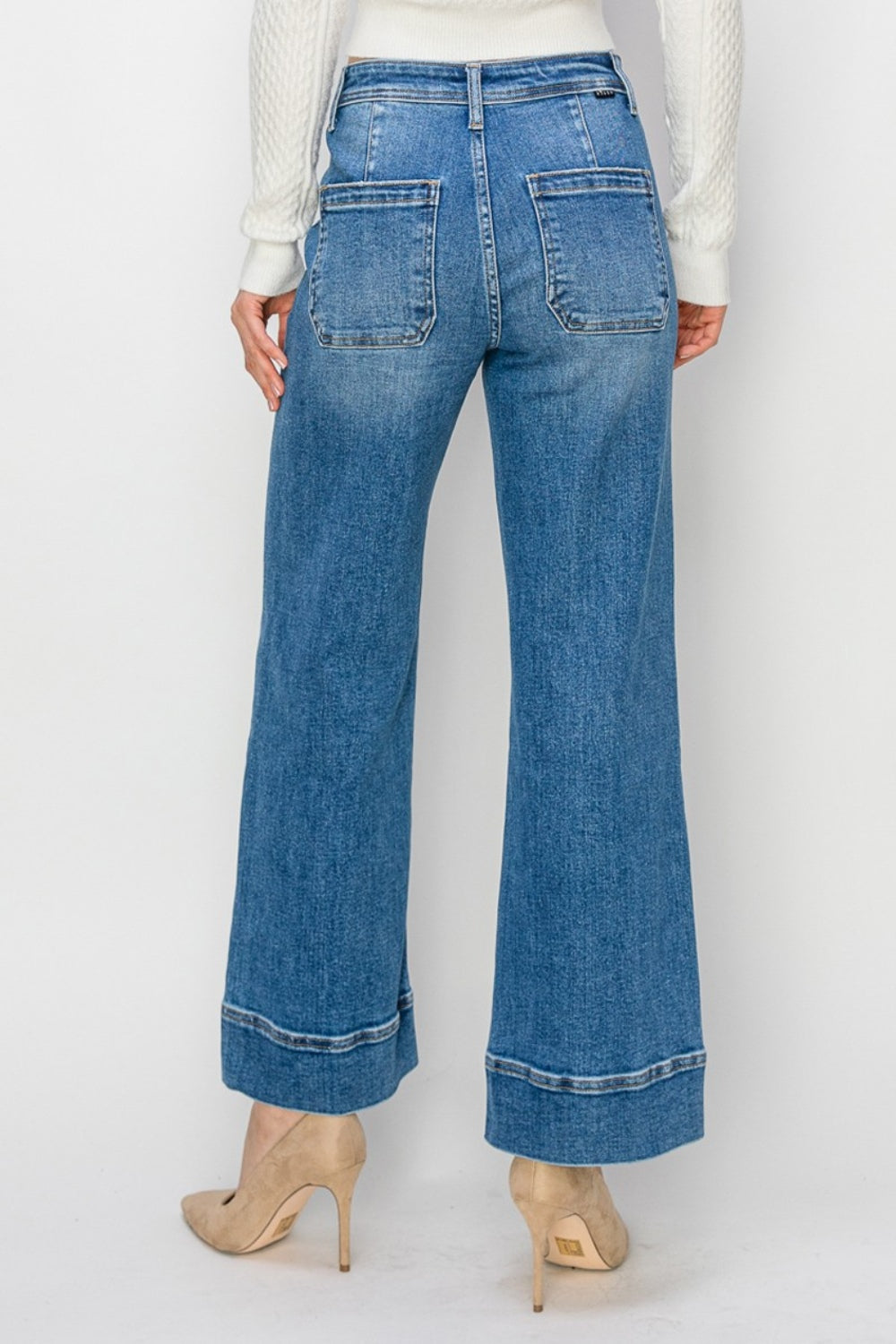 SHIRLYN Full Size High Rise Wide Leg Jeans