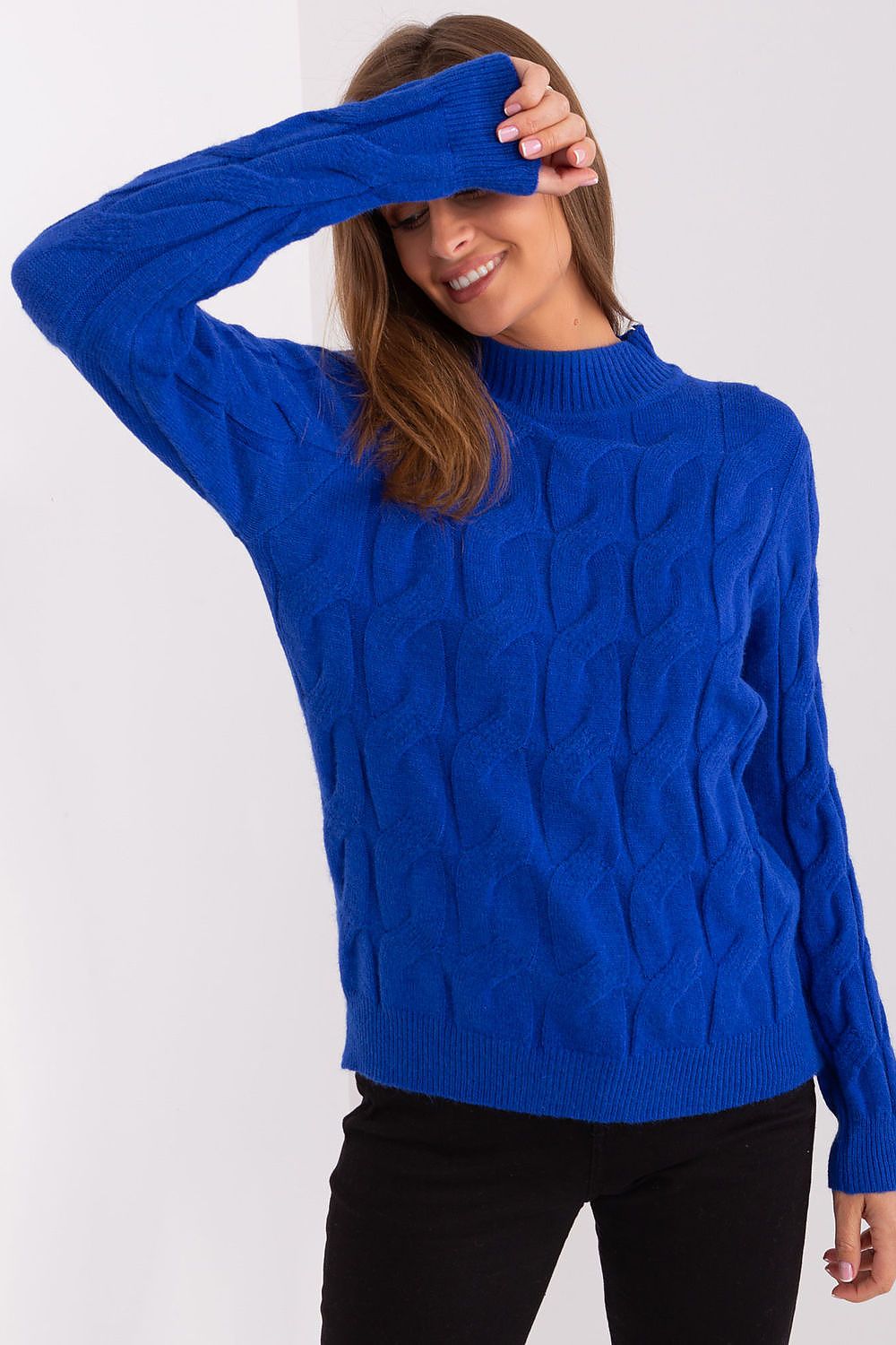 SHIRLYN Casual Sophistication Sweater - Unique Textured Elegance