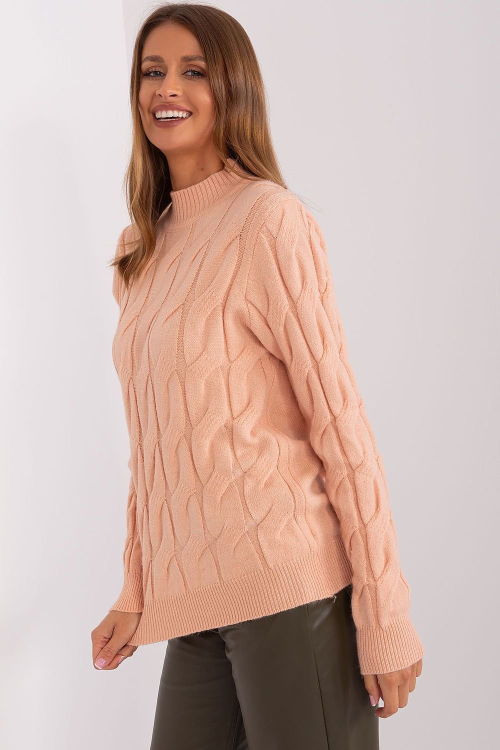 SHIRLYN Casual Sophistication Sweater - Unique Textured Elegance