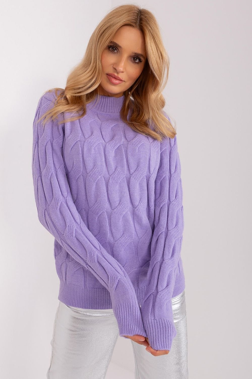 SHIRLYN Casual Sophistication Sweater - Unique Textured Elegance