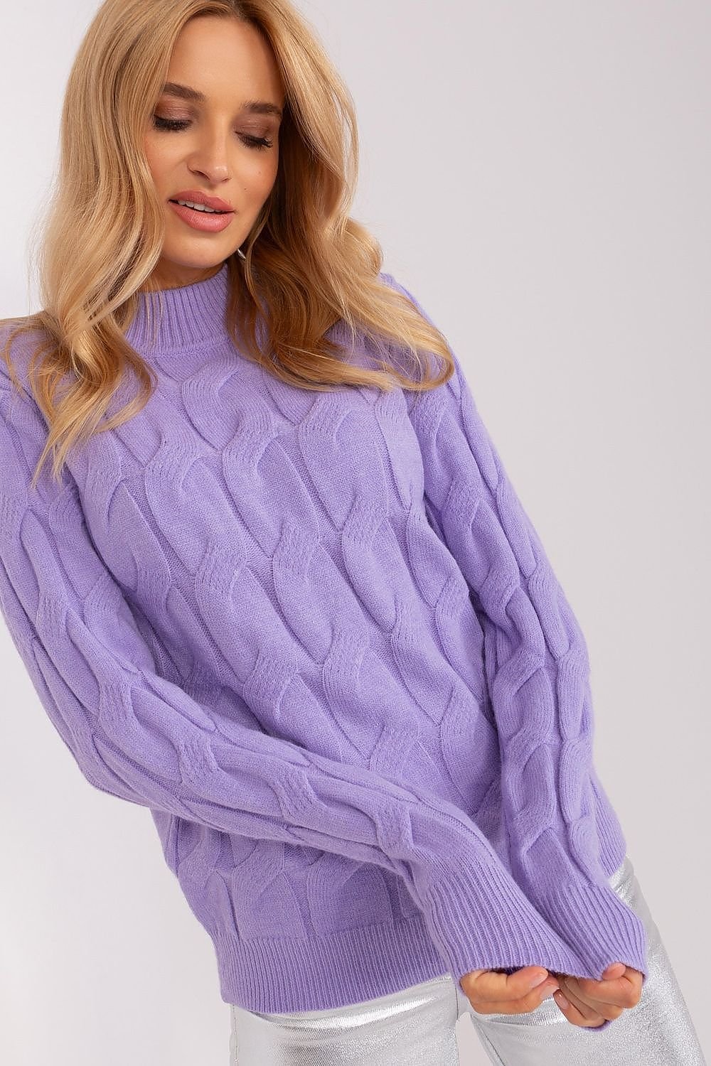 SHIRLYN Casual Sophistication Sweater - Unique Textured Elegance