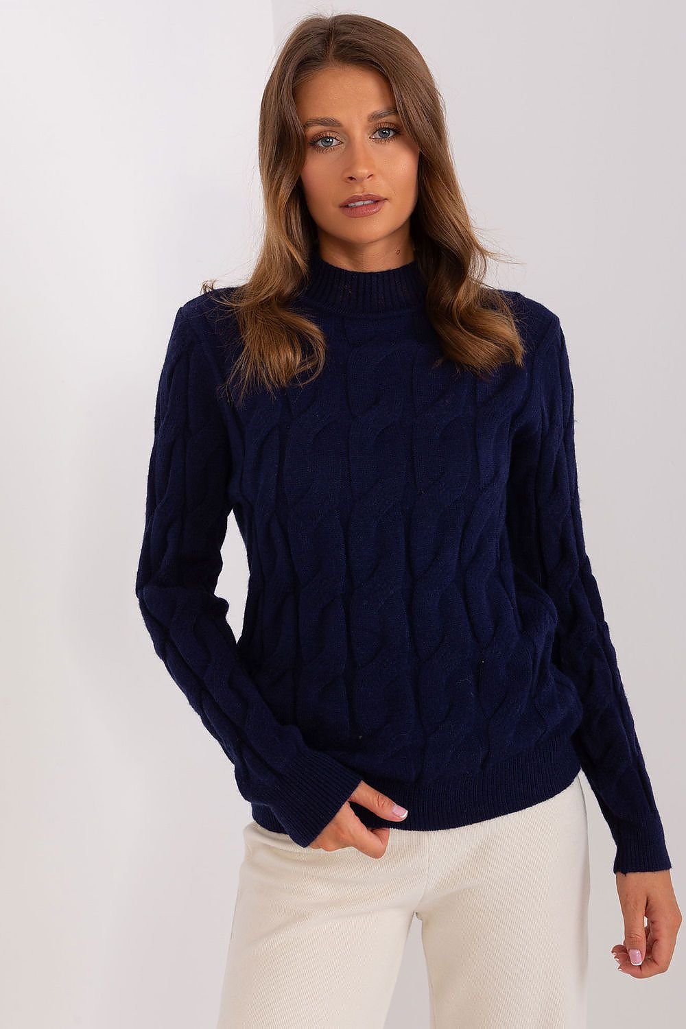 SHIRLYN Casual Sophistication Sweater - Unique Textured Elegance