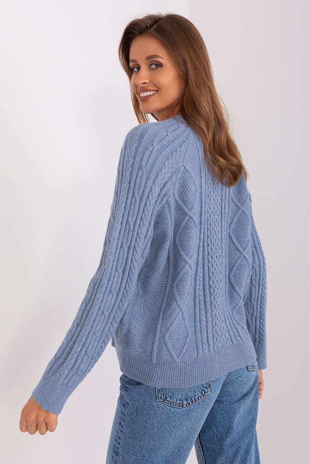 SHIRLYN Everyday Wear Sweater - Variegated Texture & Versatile Style