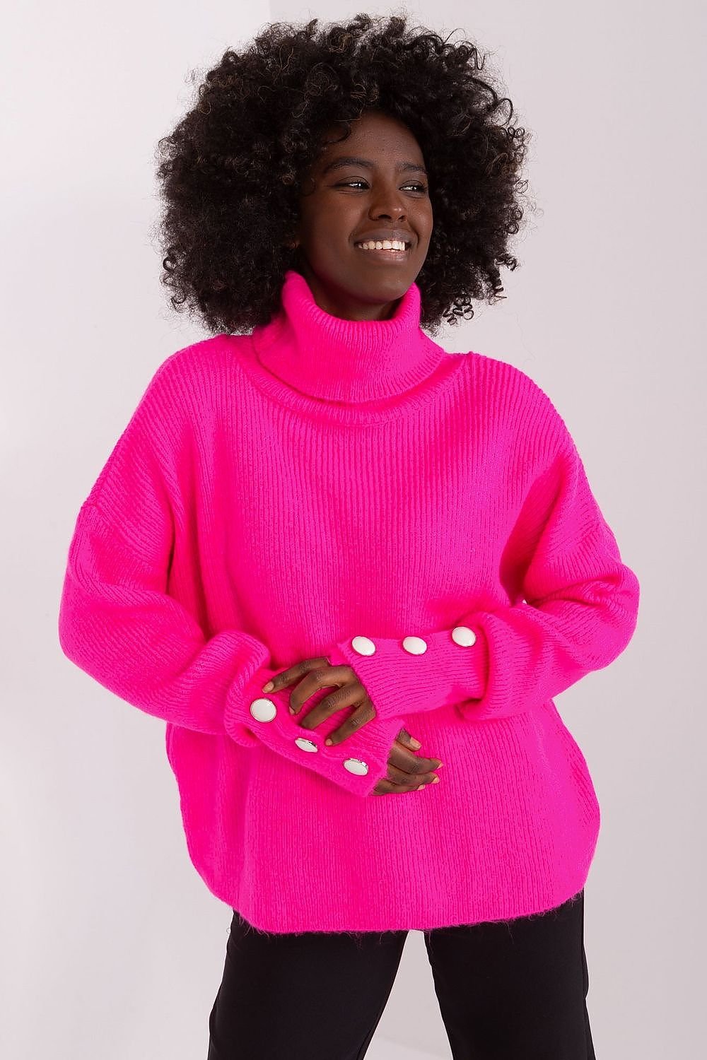 SHIRLYN Classic Turtleneck Sweater - Versatile Ribbed Design