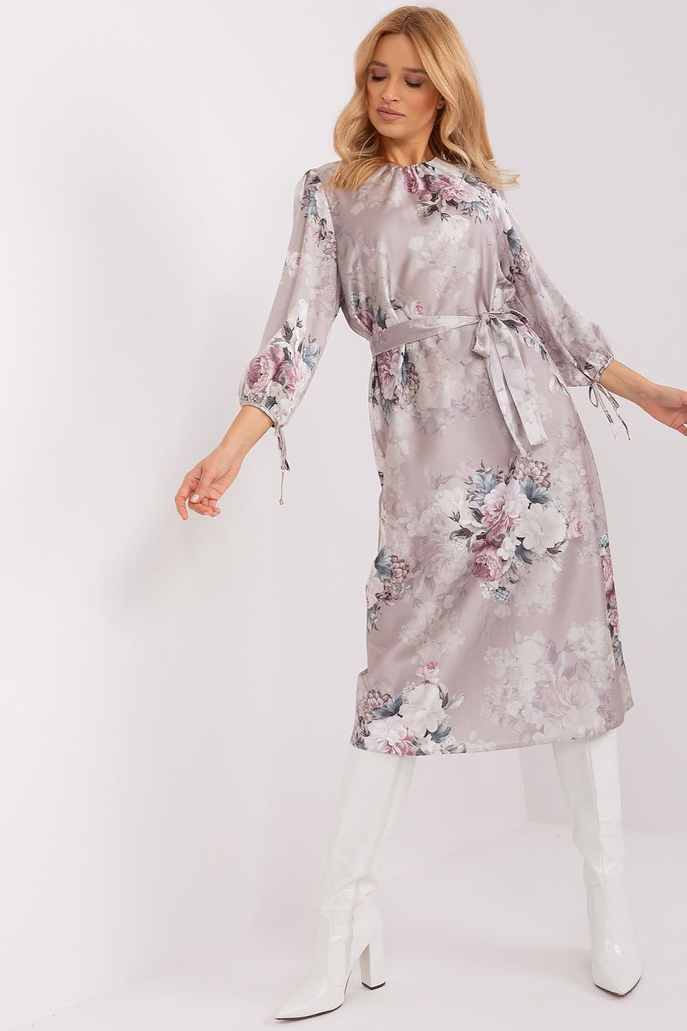 SHIRLYN Straight Cut Floral Dress - Elegant and Comfortable
