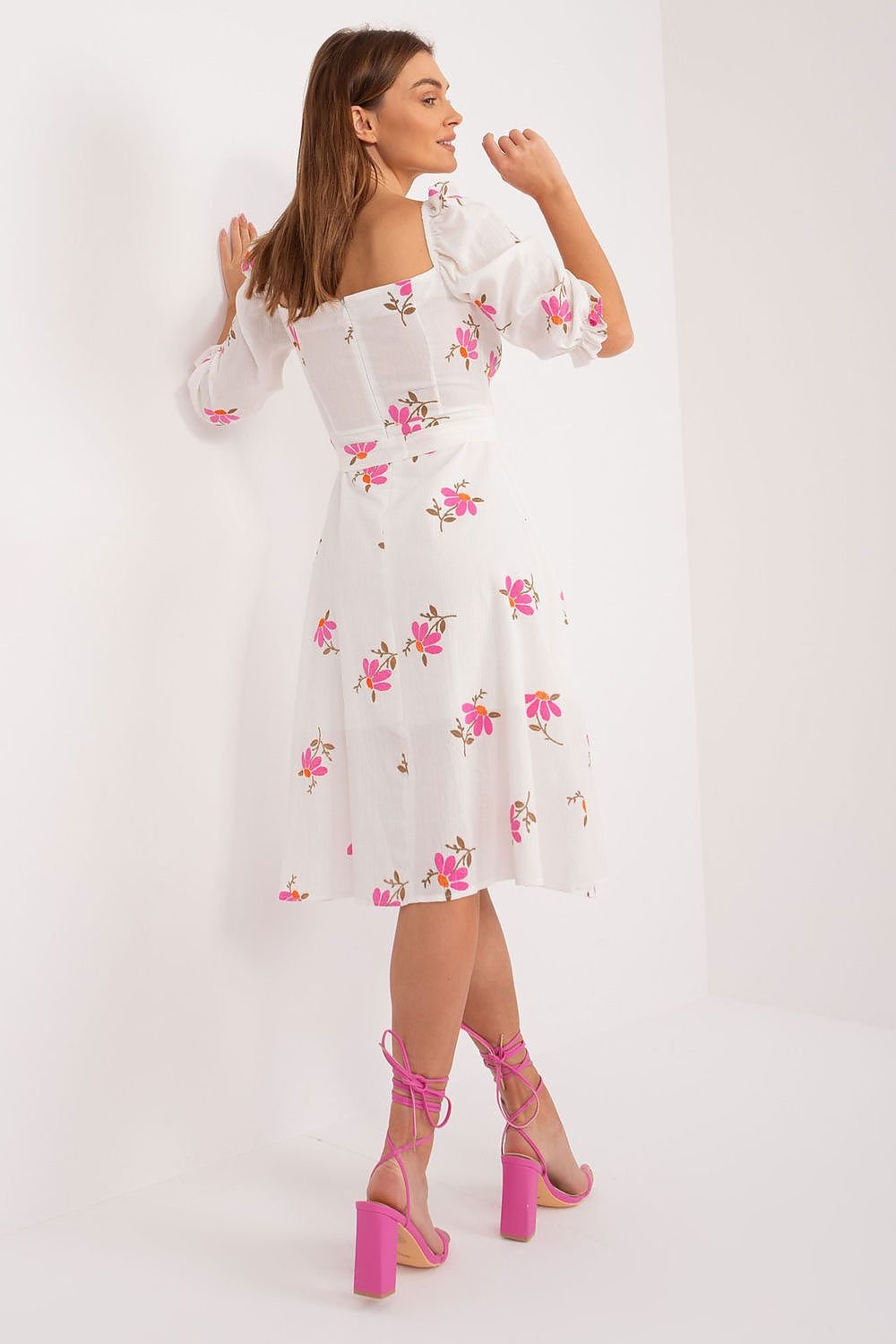 SHIRLYN Summer Dress - Flared Cut & Ruffle Sleeve