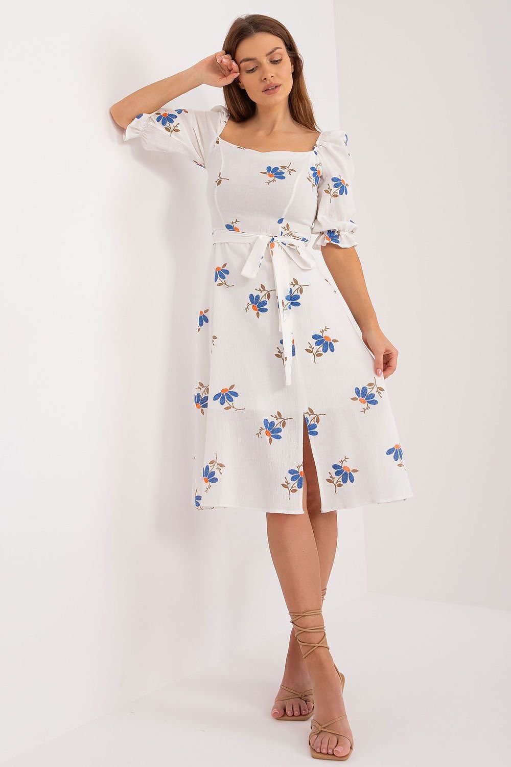 SHIRLYN Summer Dress - Flared Cut & Ruffle Sleeve