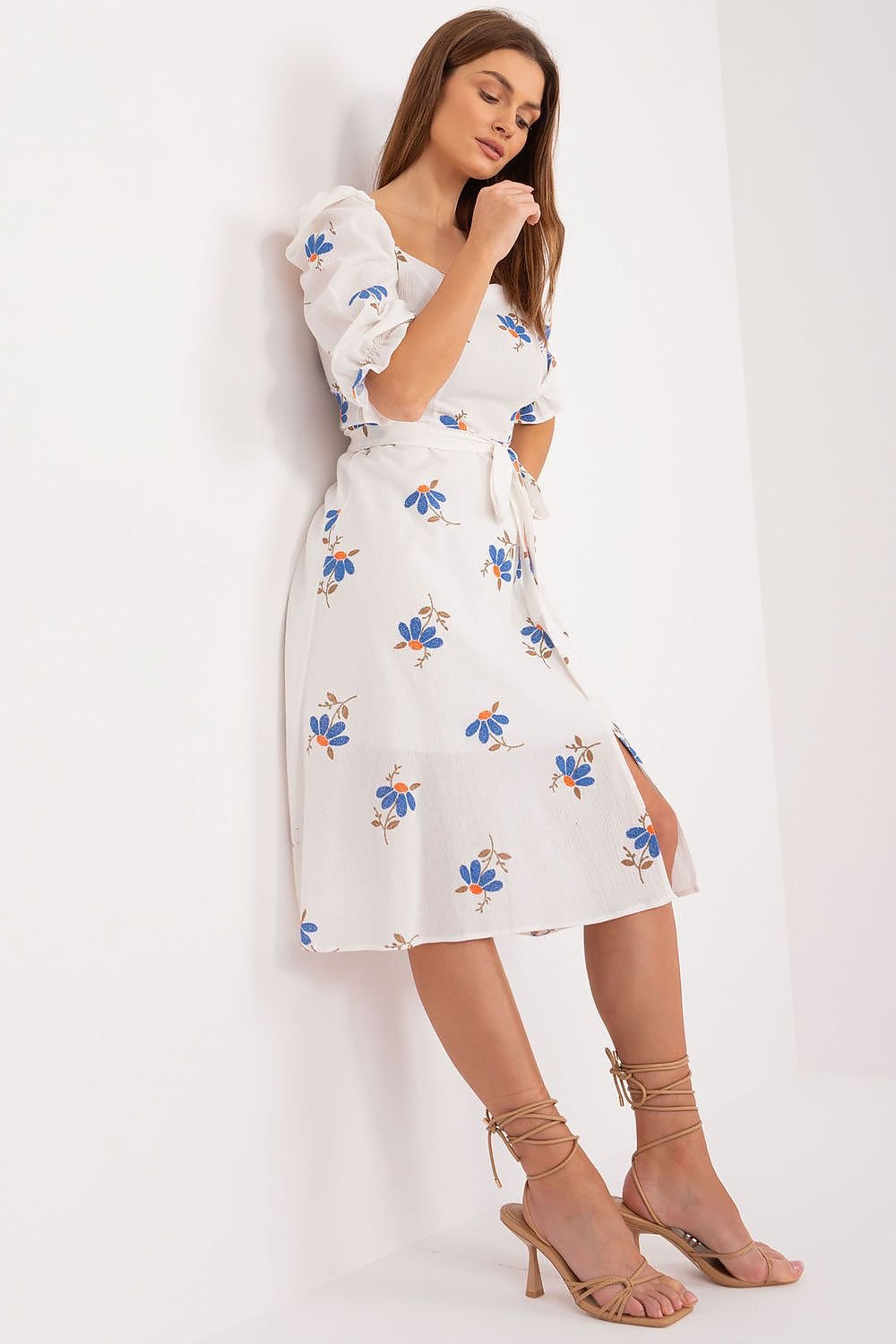 SHIRLYN Summer Dress - Flared Cut & Ruffle Sleeve