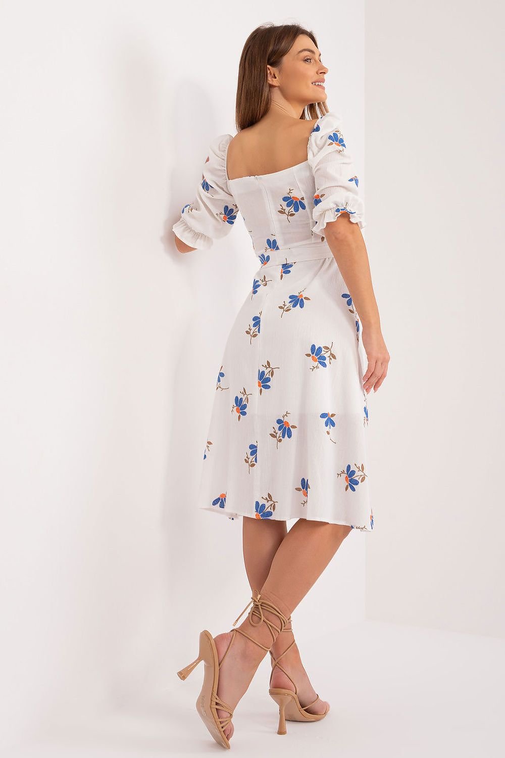 SHIRLYN Summer Dress - Flared Cut & Ruffle Sleeve