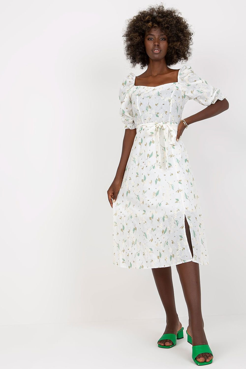 SHIRLYN Summer Dress - Flared Cut & Ruffle Sleeve