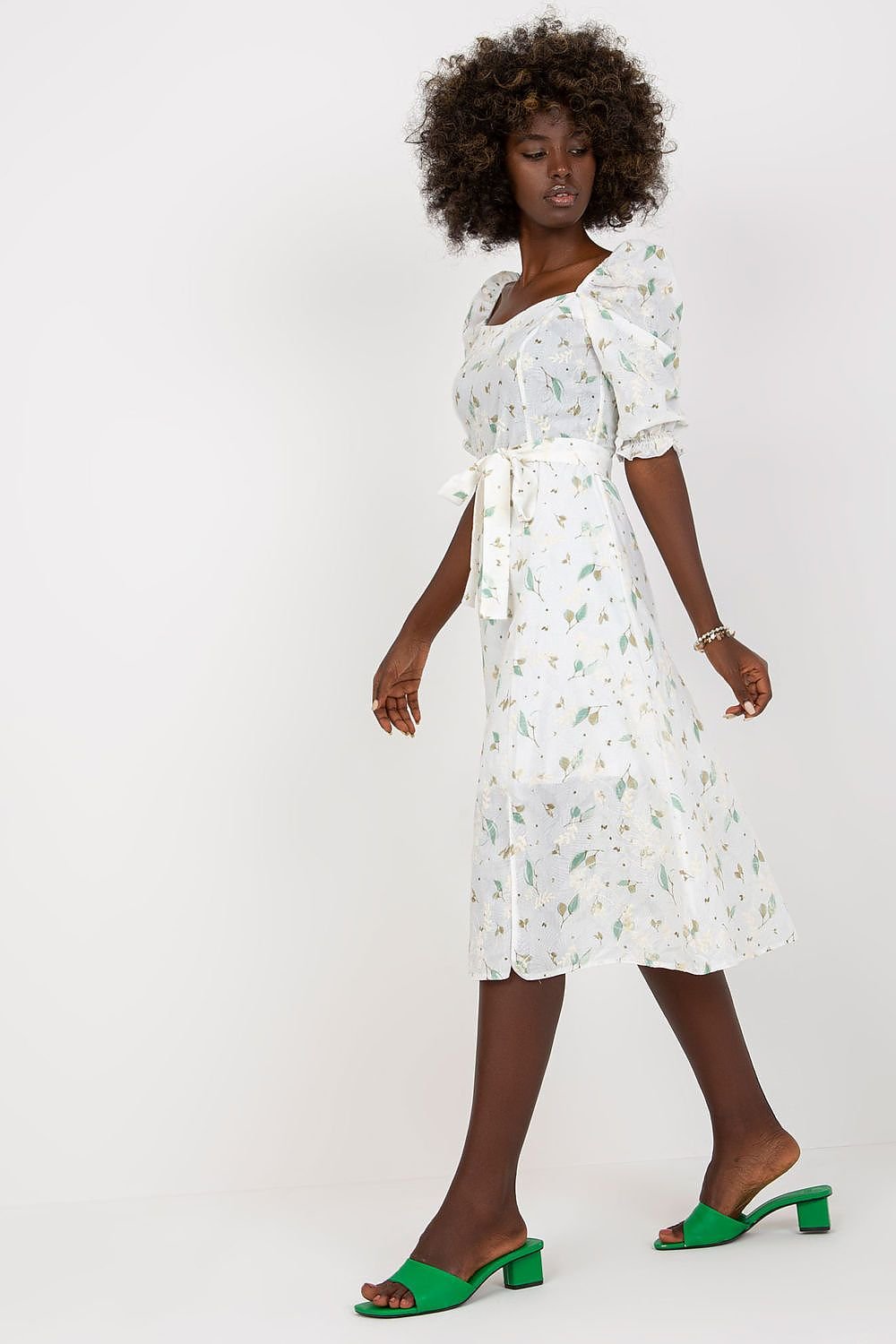 SHIRLYN Summer Dress - Flared Cut & Ruffle Sleeve