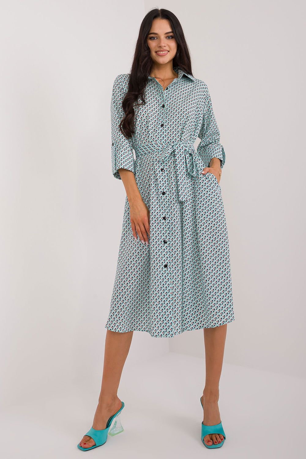 Effortless Elegance Midi Shirt Dress