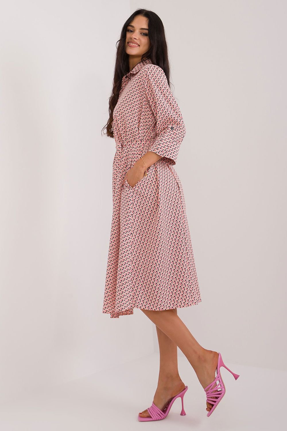 Effortless Elegance Midi Shirt Dress