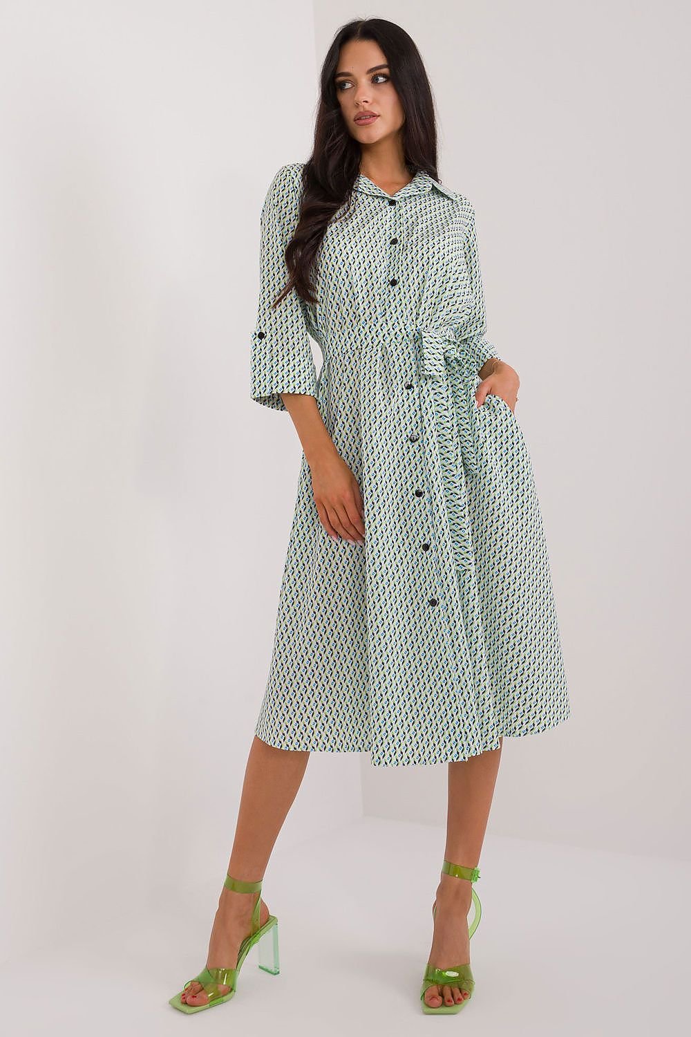 Effortless Elegance Midi Shirt Dress