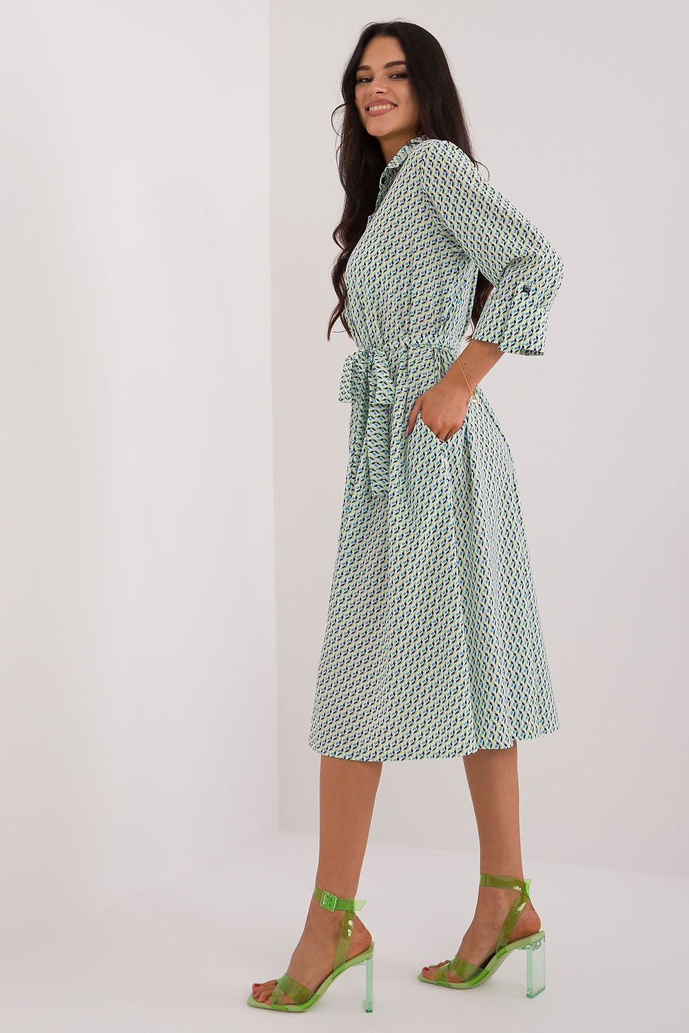 Effortless Elegance Midi Shirt Dress