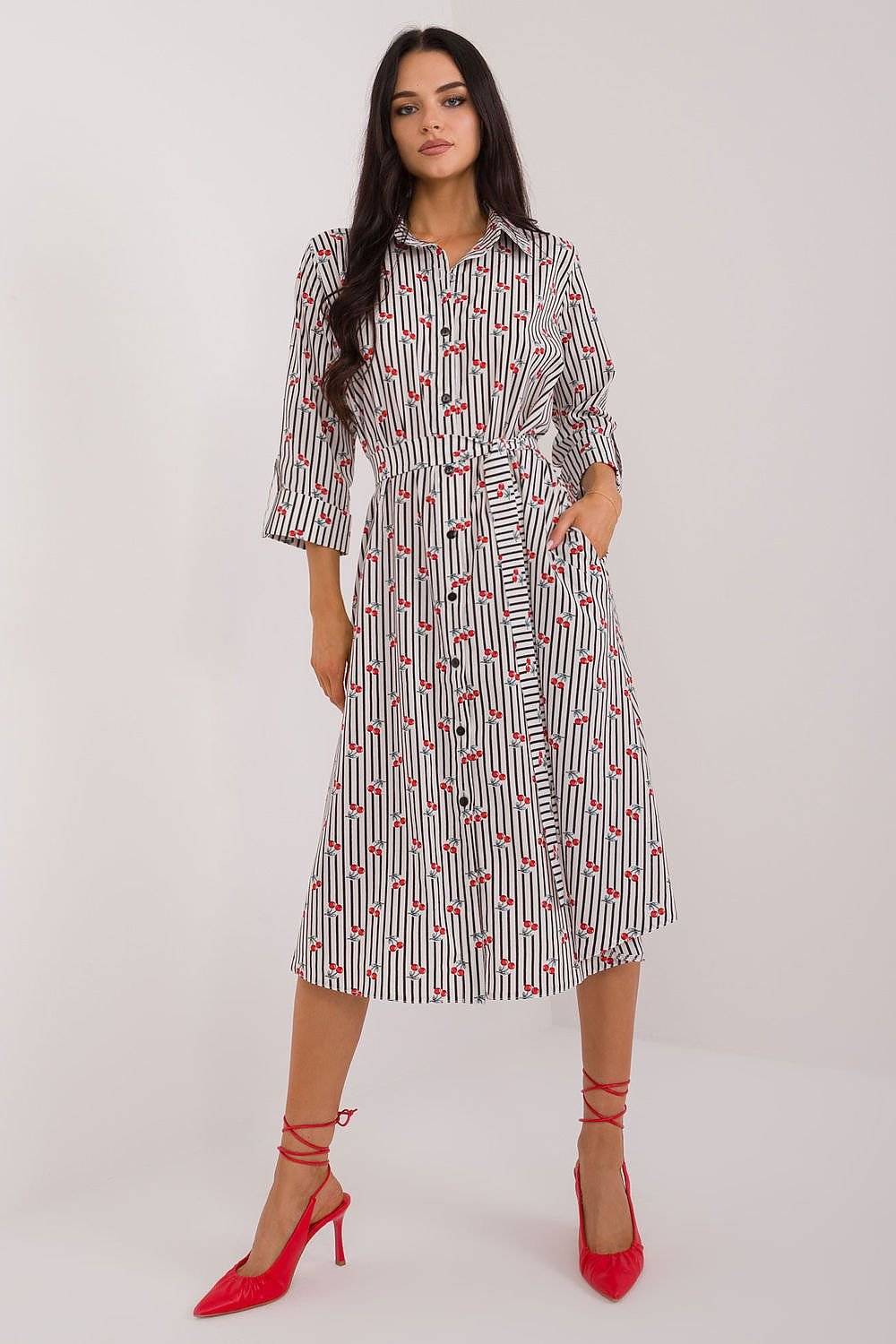 Effortless Elegance Midi Shirt Dress