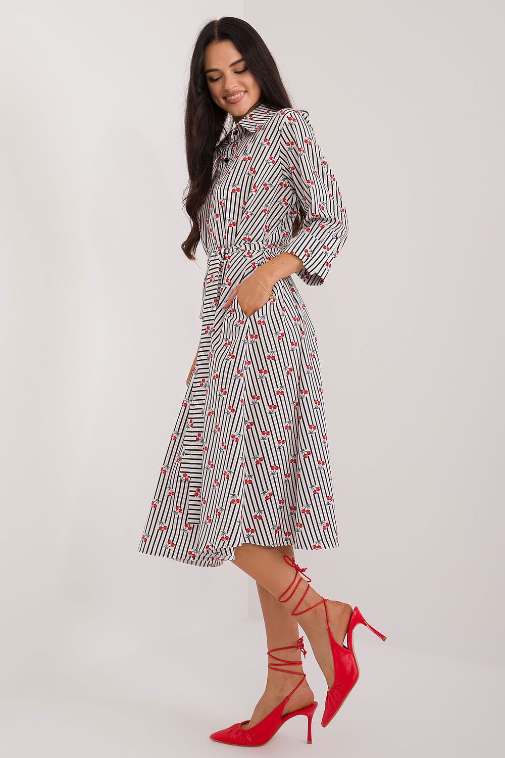 Effortless Elegance Midi Shirt Dress