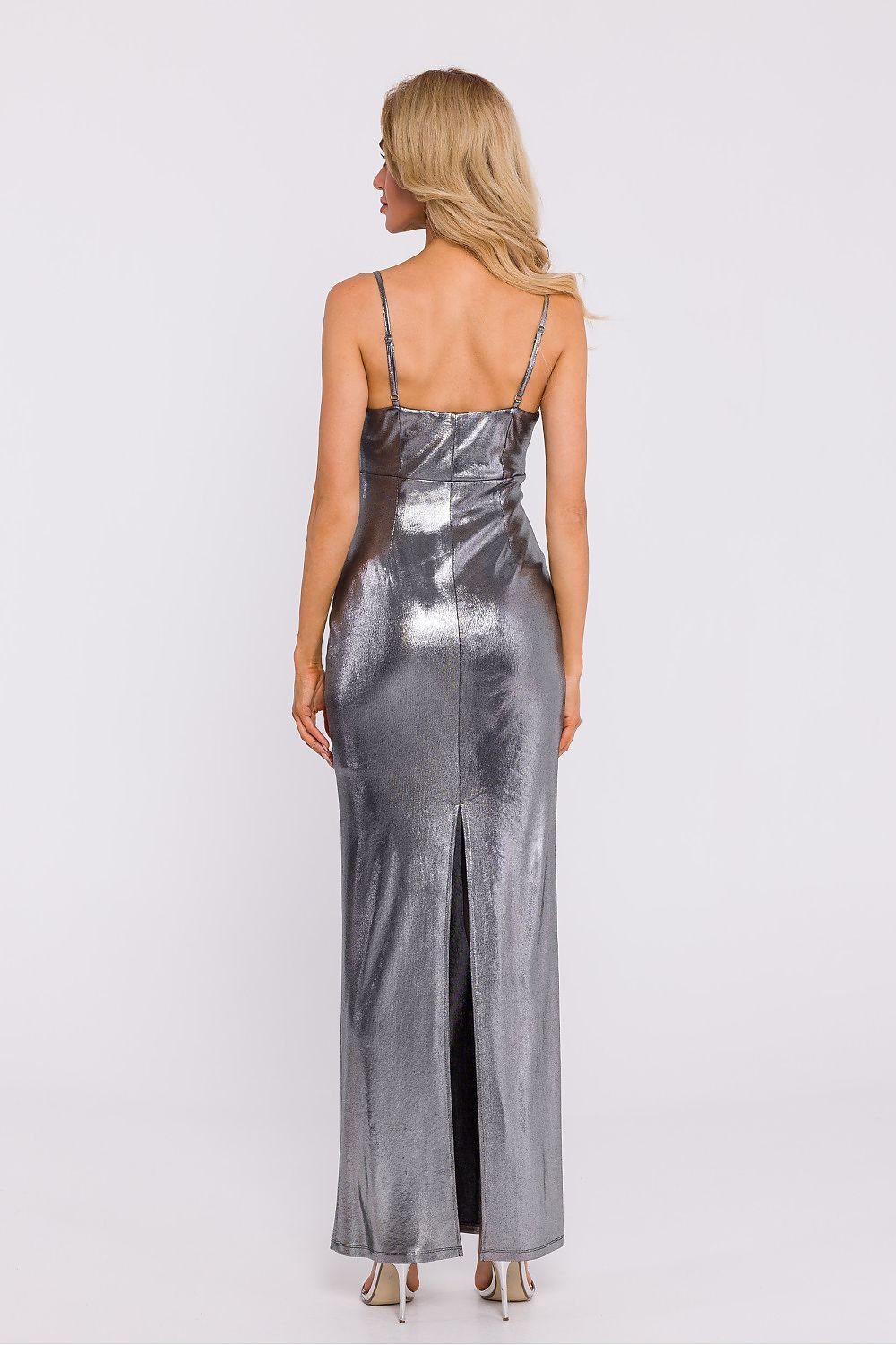 SHIRLYN Maxi Dress - Metallic Sheen & Adjustable Straps