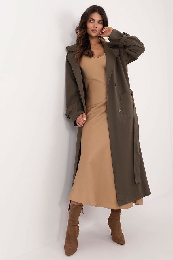 SHIRLYN Elegant Women's Trench Coat Lightweight Cotton Blend