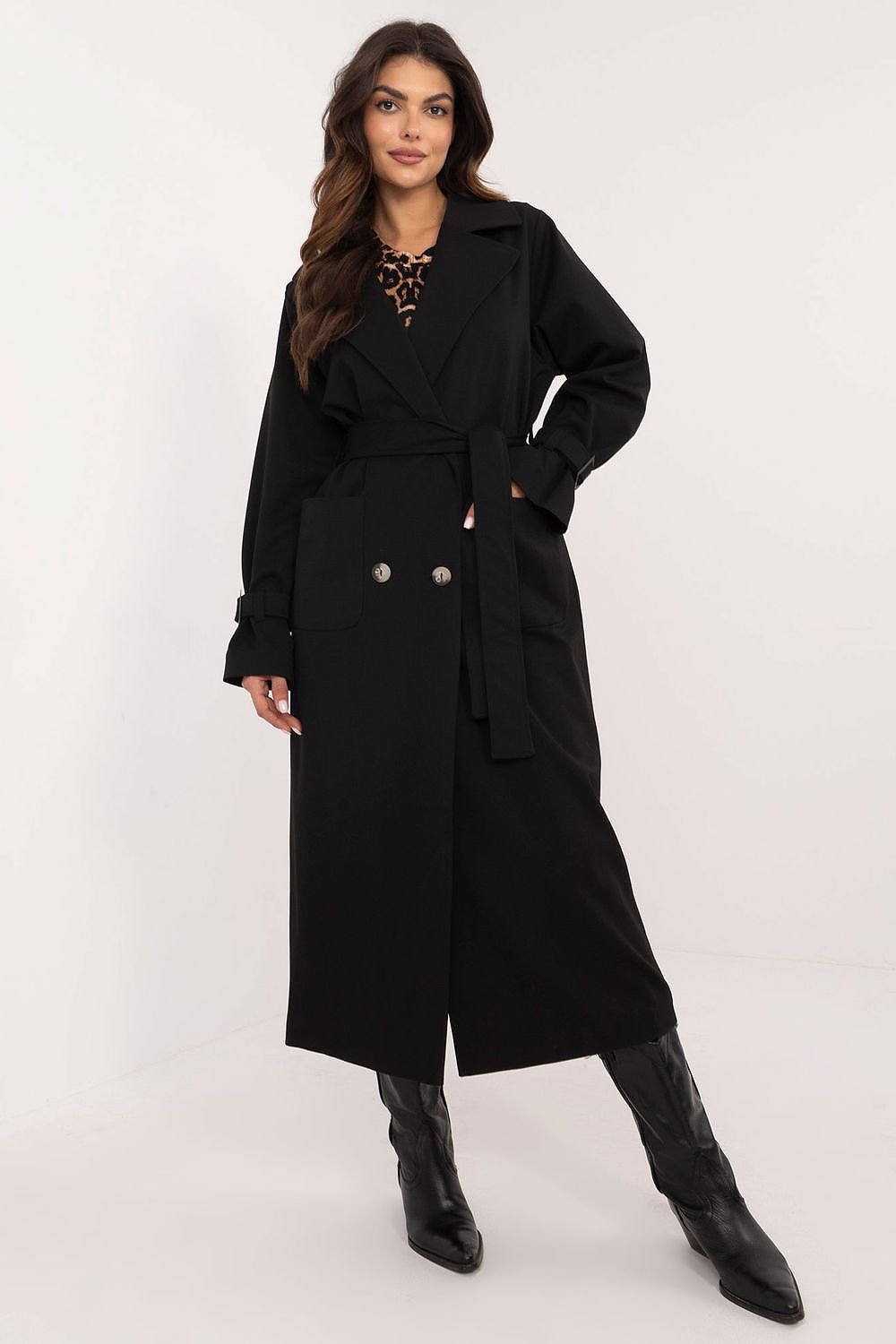 SHIRLYN Elegant Women's Trench Coat Stylish Transitional Outerwear