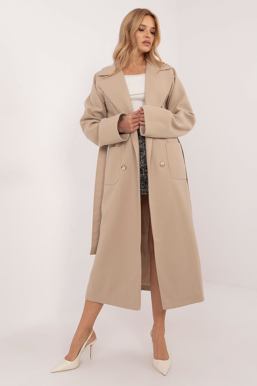 SHIRLYN Women's Transitional Coat - Wool Blend, Elegant Style