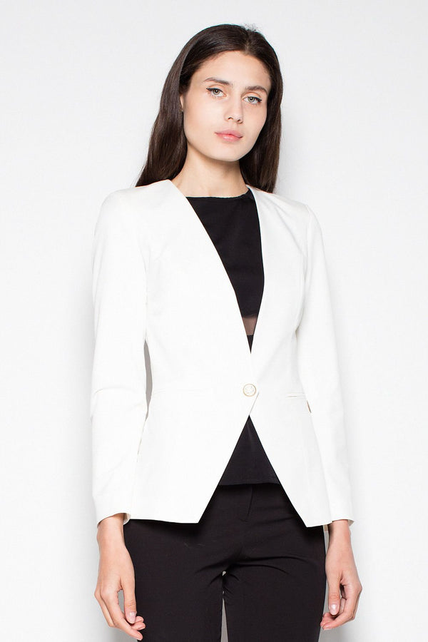 SHIRLYN Slim-Fit Single Button Jacket - Sleek and Versatile