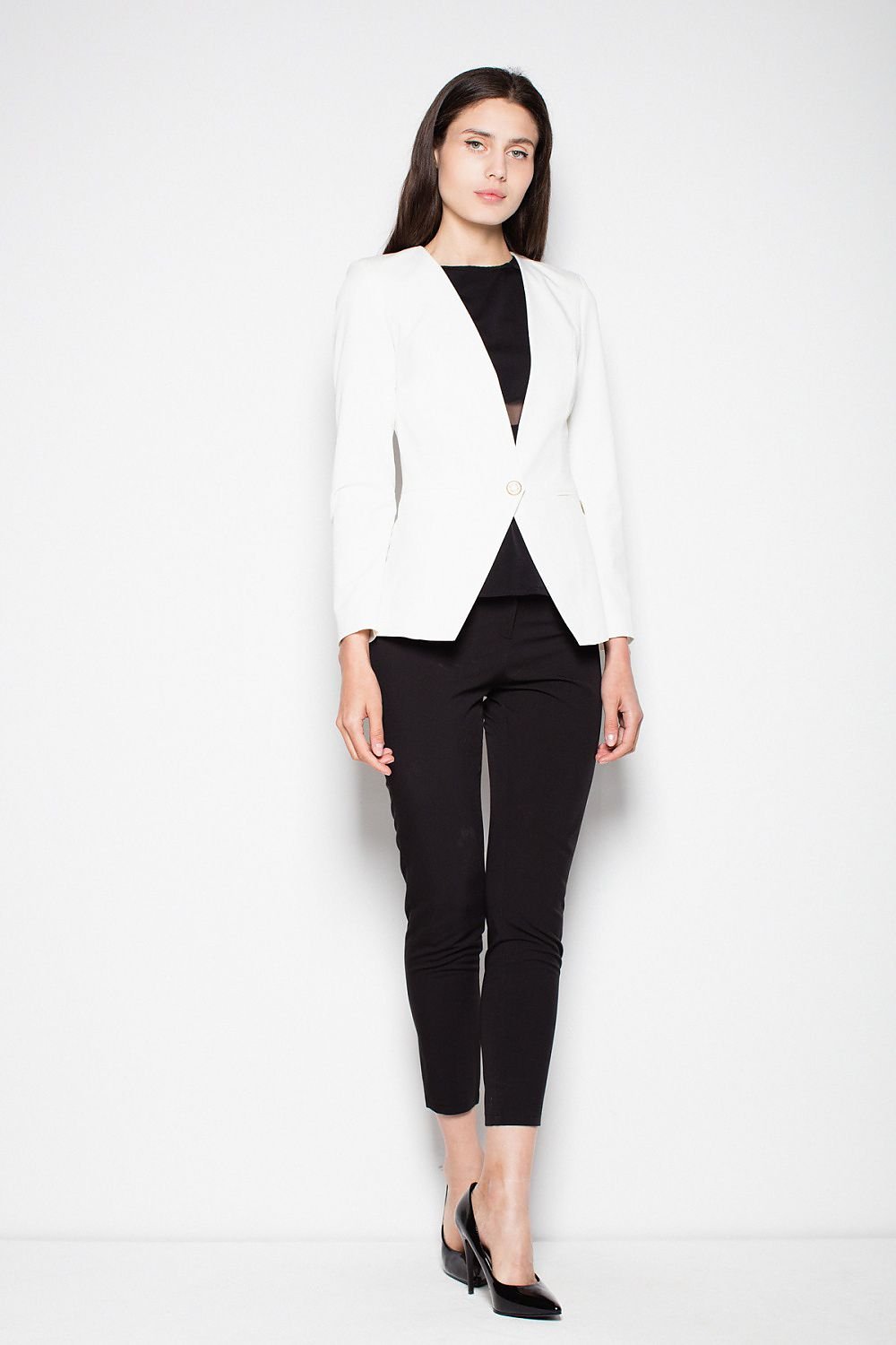 SHIRLYN Slim-Fit Single Button Jacket - Sleek and Versatile