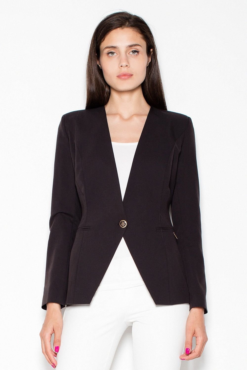 SHIRLYN Slim-Fit Single Button Jacket - Sleek and Versatile