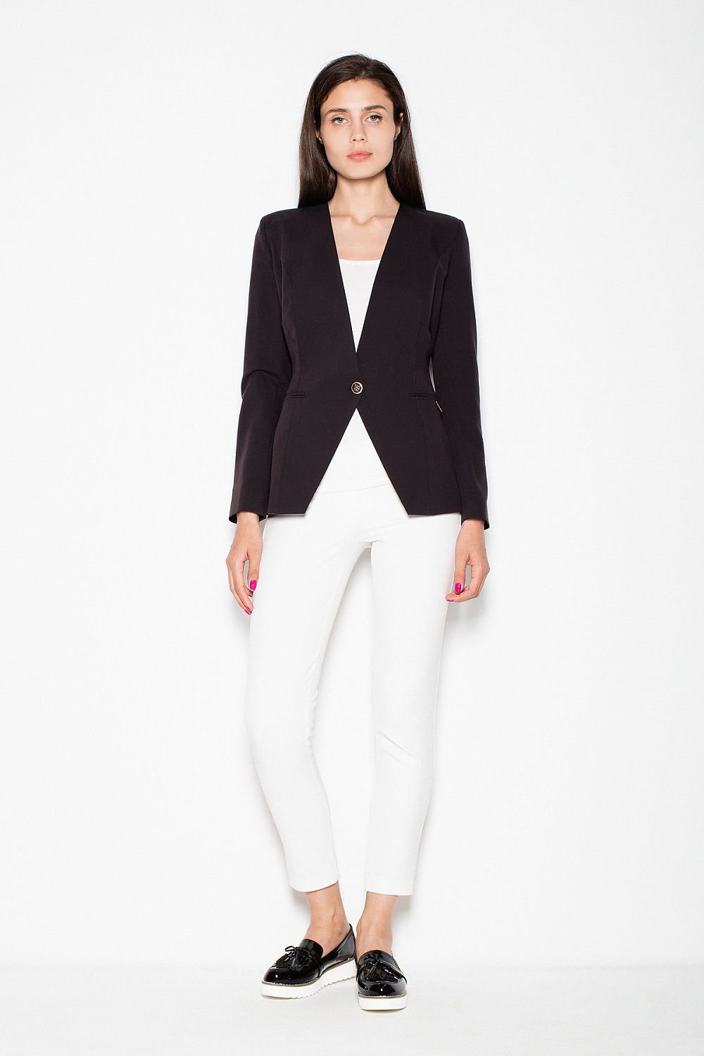 SHIRLYN Slim-Fit Single Button Jacket - Sleek and Versatile