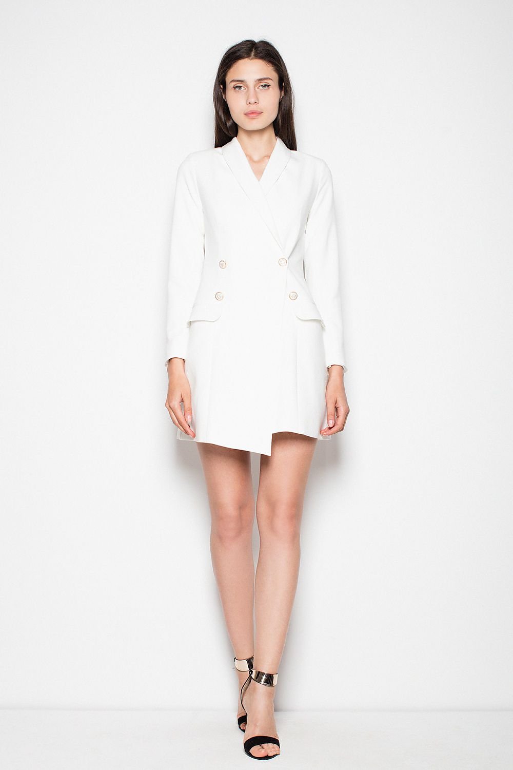 SHIRLYN Elegant Jacket Dress - Decorative Buttons