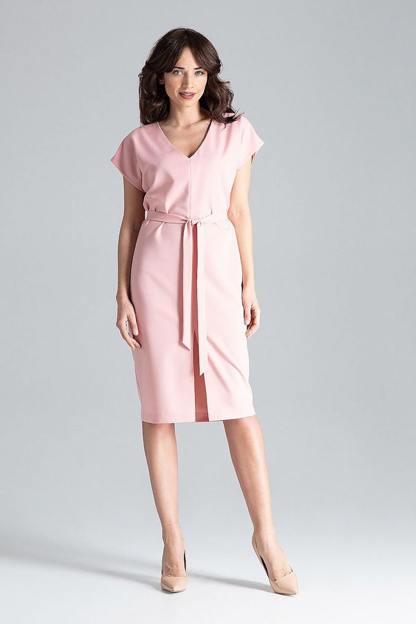 SHIRLYN Kimono Sleeve Dress with Waist Belt