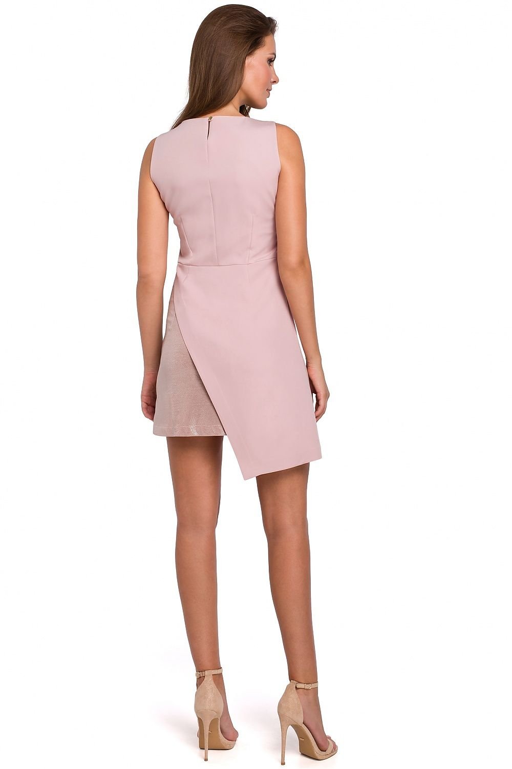 SHIRLYN Modern Asymmetric Dress - Shiny Bottom Layer