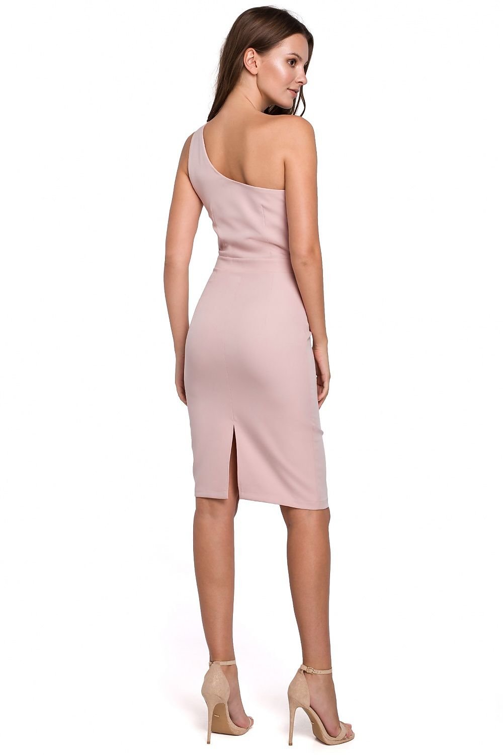 SHIRLYN One Shoulder Pencil Dress with Concealed Zip