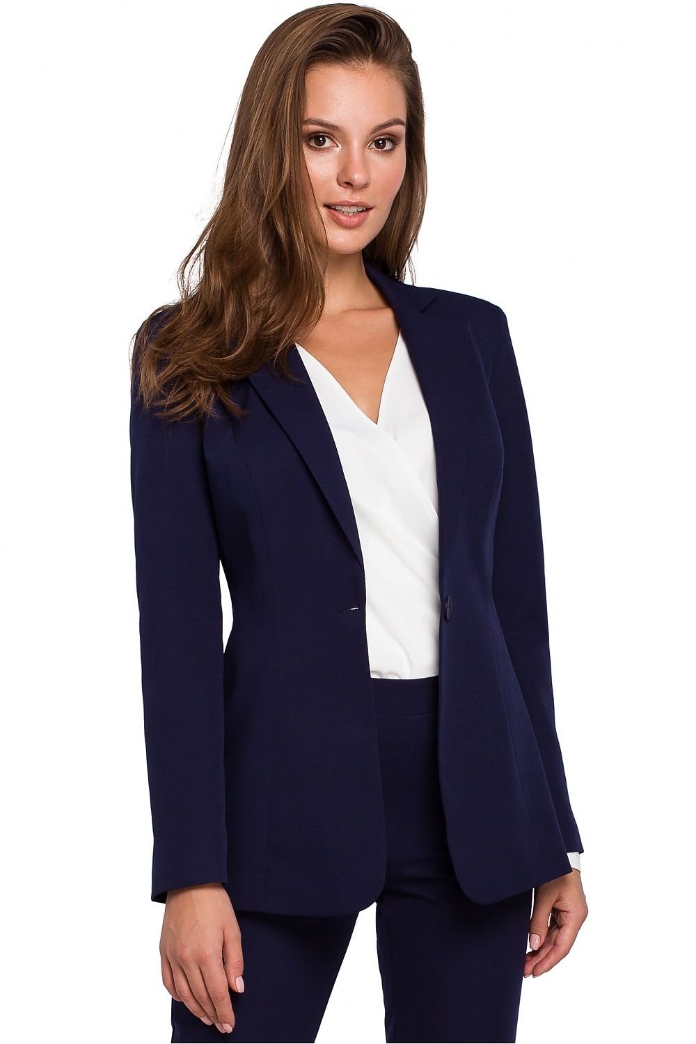 SHIRLYN Stylish Lined Jacket - Slim-Fit One Button Closure