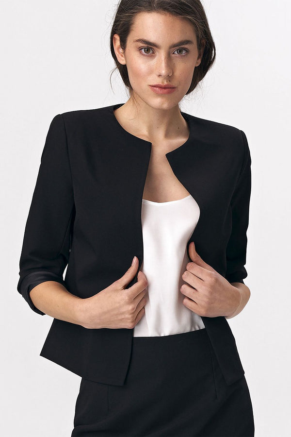 SHIRLYN Short Straight Cut Jacket - Minimalist Office Style