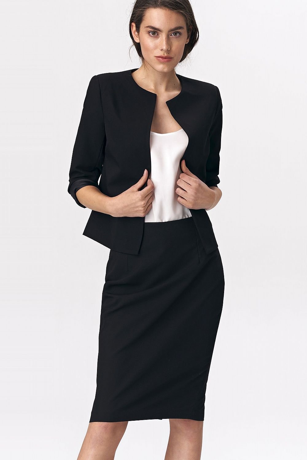 SHIRLYN Short Straight Cut Jacket - Minimalist Office Style