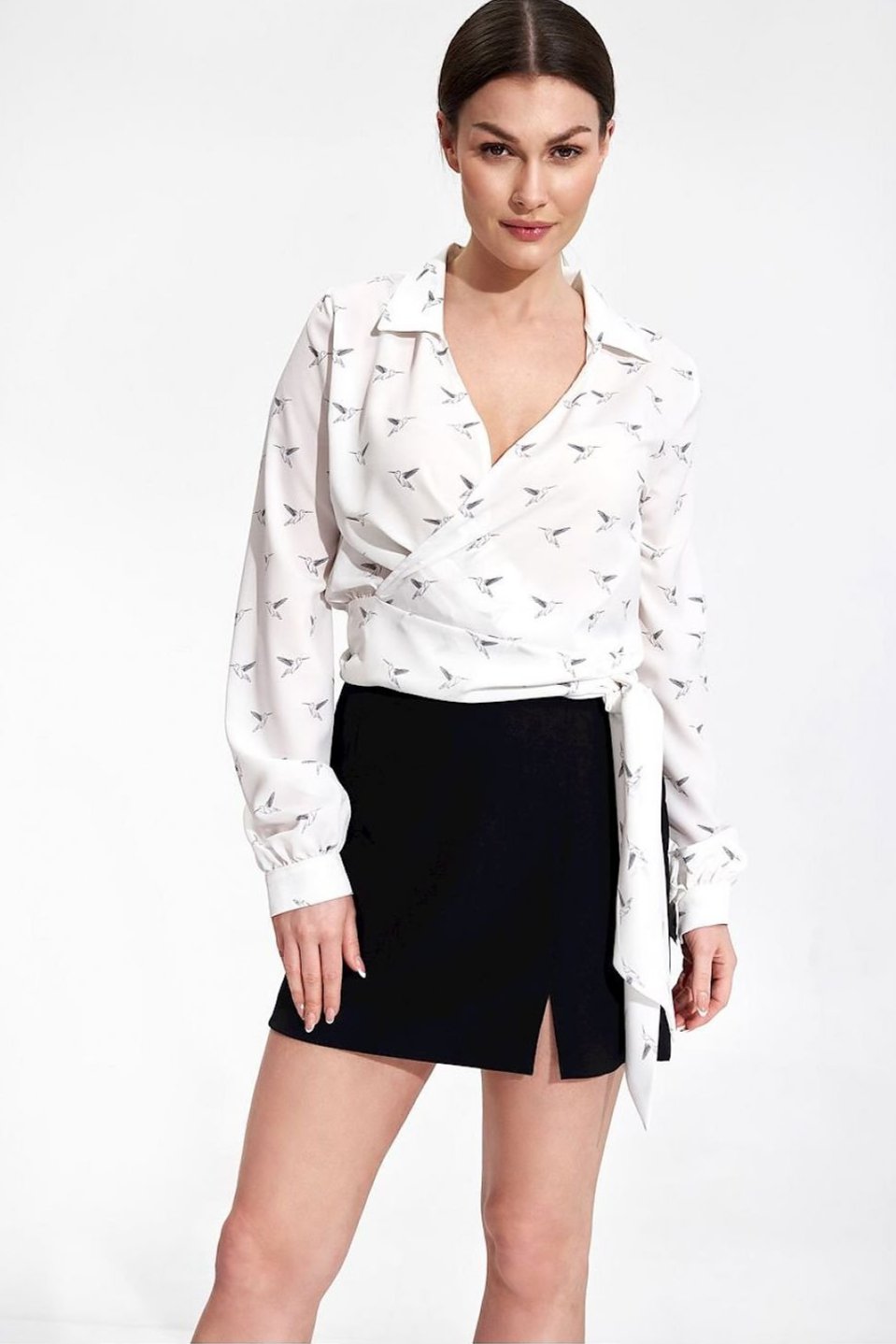 SHIRLYN Elegant Envelope Blouse - Stylish & Versatile