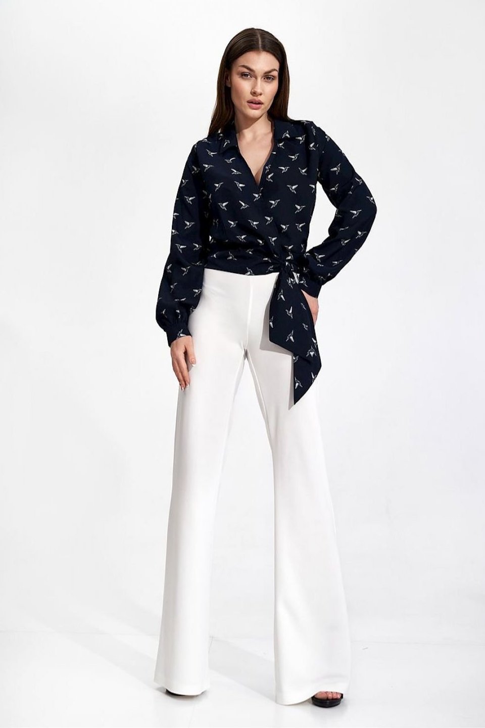 SHIRLYN Elegant Envelope Blouse - Stylish & Versatile