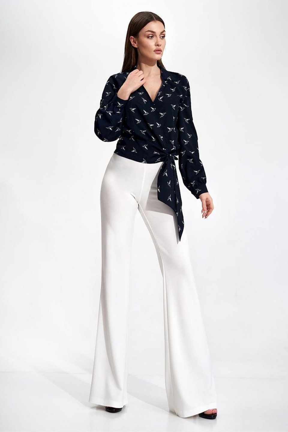 SHIRLYN Elegant Envelope Blouse - Stylish & Versatile