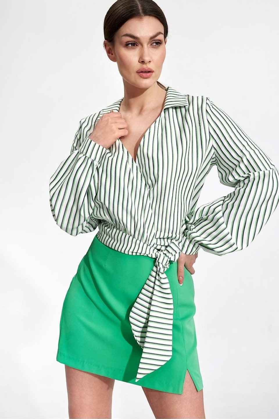 SHIRLYN Elegant Envelope Blouse - Stylish & Versatile