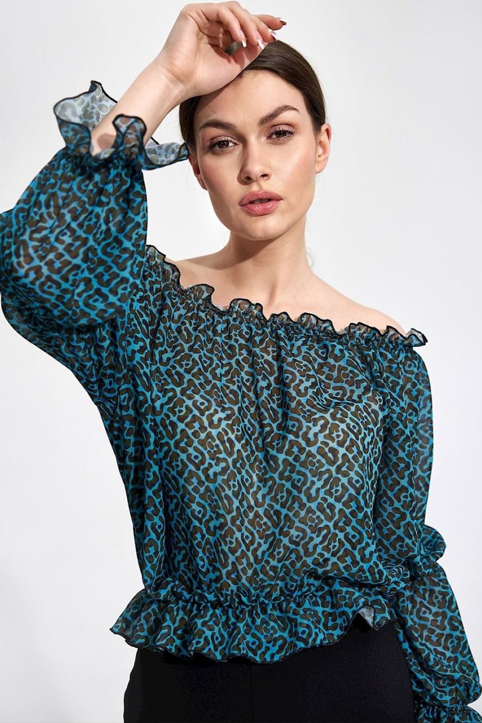 SHIRLYN Airy Spanish Long Sleeve Blouse - Comfortable & Stylish