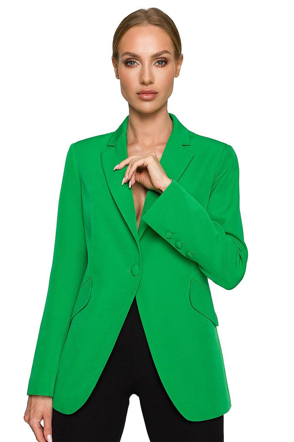 SHIRLYN Classic Blazer with Feminine Cut & Slanted Pockets