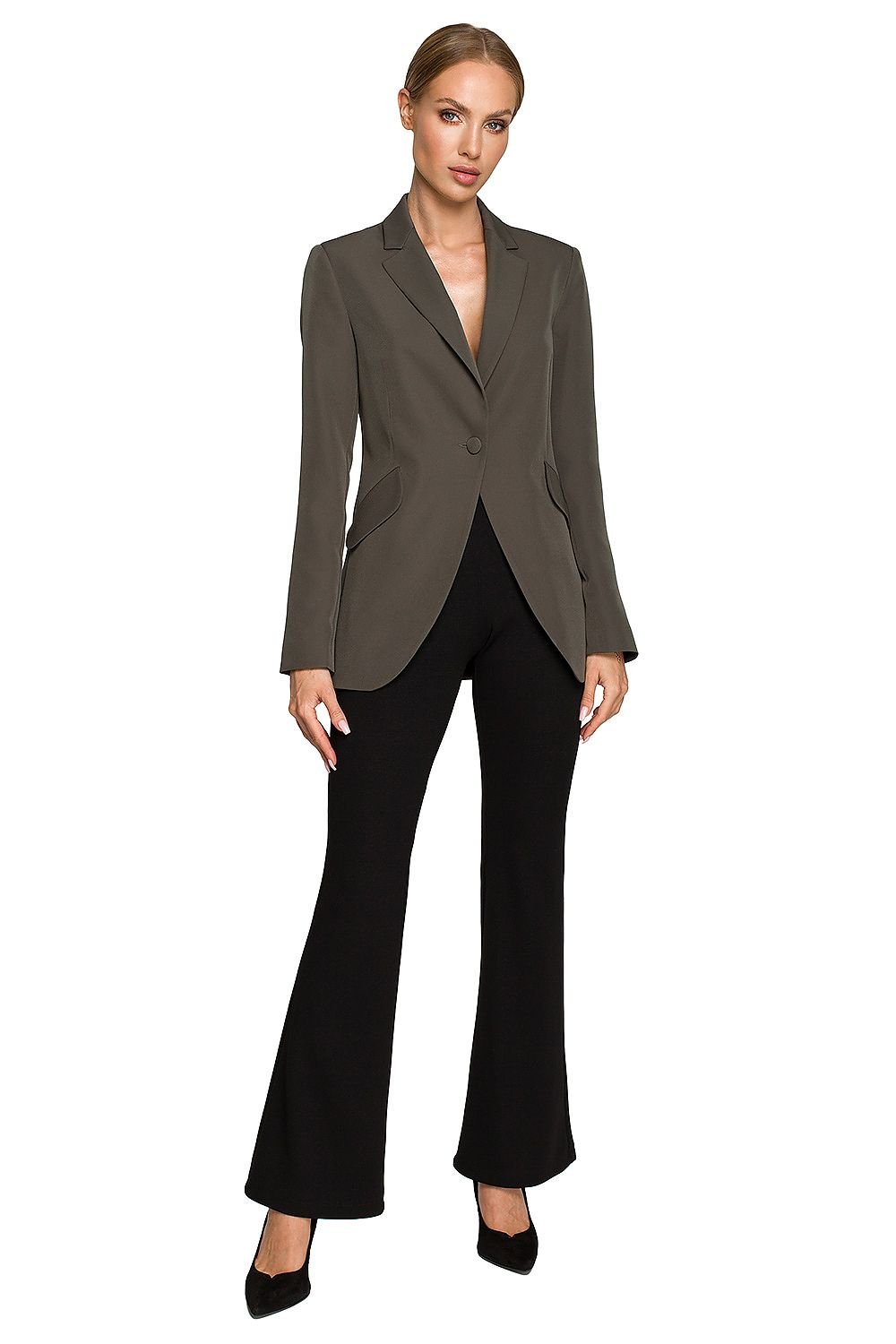 SHIRLYN Classic Blazer with Feminine Cut & Slanted Pockets