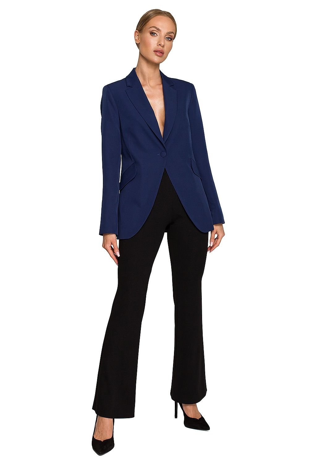 SHIRLYN Classic Blazer with Feminine Cut & Slanted Pockets