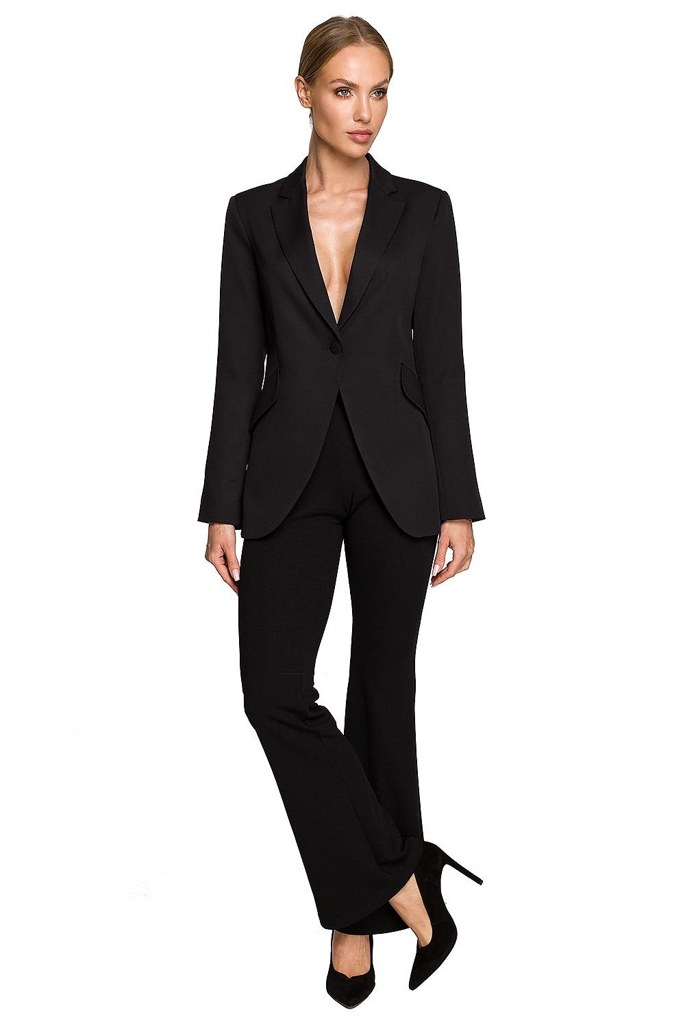 SHIRLYN Classic Blazer with Feminine Cut & Slanted Pockets